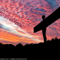 Buy canvas prints of Angel of the North Silhouette by Craig Doogan