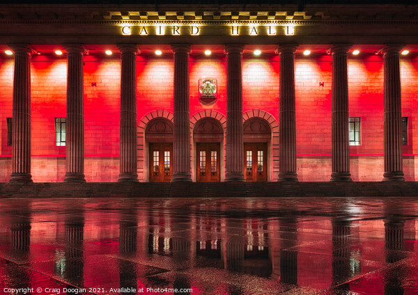 Dundee Caird Hall Scotland Picture Board by Craig Doogan