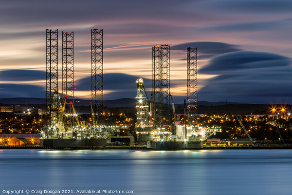 Dundee Rigs Picture Board by Craig Doogan