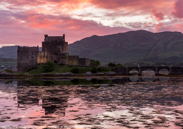 Eilean Donan Sunset - Scotland Picture Board by Craig Doogan