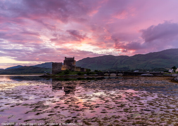 Eilean Donan Sunset - Scotland Picture Board by Craig Doogan