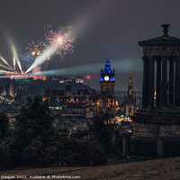 Buy canvas prints of Edinburgh Castle Fireworks by Craig Doogan