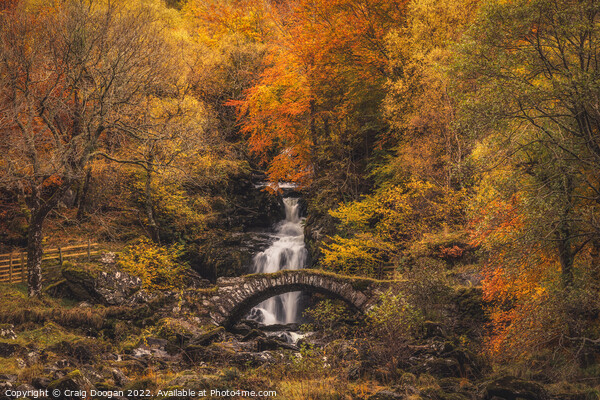 Allt da Ghob Waterfall, Glen Lyon Picture Board by Craig Doogan