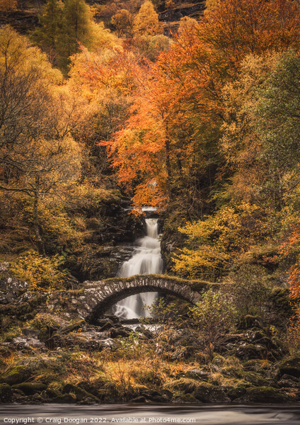 Allt da Ghob Waterfall, Glen Lyon Picture Board by Craig Doogan