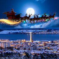 Buy canvas prints of Santa Visits Dundee by Craig Doogan