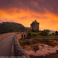 Buy canvas prints of Eilean Donan Castle Sunset by Craig Doogan