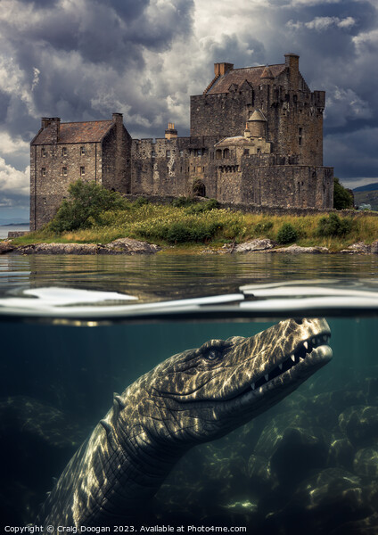 Loch Ness Monster visits Eilean Donan Picture Board by Craig Doogan