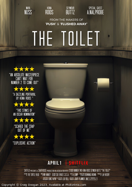 The Toilet - Movie Parody Picture Board by Craig Doogan