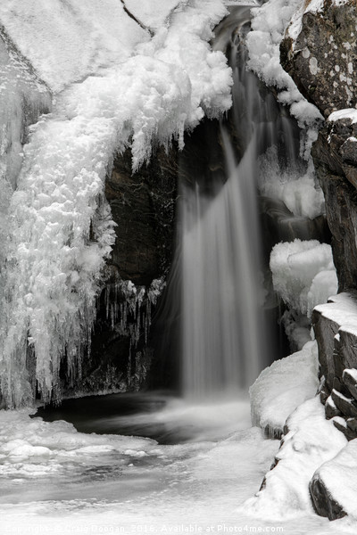 Frozen Falls of Bruar Picture Board by Craig Doogan
