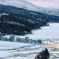 Buy canvas prints of Frozen Loch Tummel - Scotland by Craig Doogan