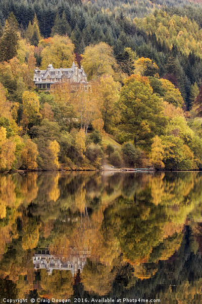 Autumn Reflections Loch Tummel Picture Board by Craig Doogan