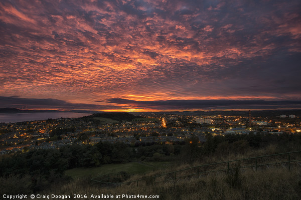 Bonnie Dundee Sunset Picture Board by Craig Doogan