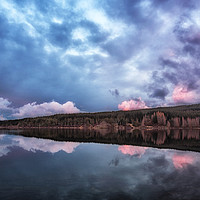Buy canvas prints of Sunset at Loch Kennard by Craig Doogan