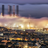 Buy canvas prints of Dundee Port Fog by Craig Doogan
