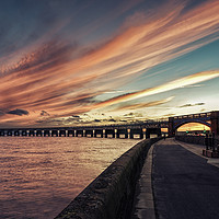 Buy canvas prints of Dundee Tay Rail Bridge Sunset by Craig Doogan