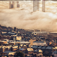 Buy canvas prints of Dundee City Coastal Fog by Craig Doogan