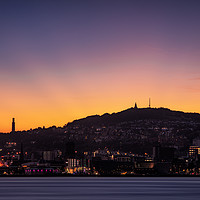 Buy canvas prints of Dundee City Skyline Sunset by Craig Doogan