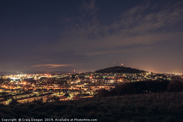 Dundee Law Hill Picture Board by Craig Doogan