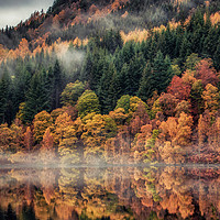 Buy canvas prints of Loch Tummel Autumn Reflections - Pitlochry by Craig Doogan
