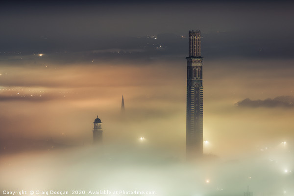 Foggy Cox's Stack - Dundee Picture Board by Craig Doogan