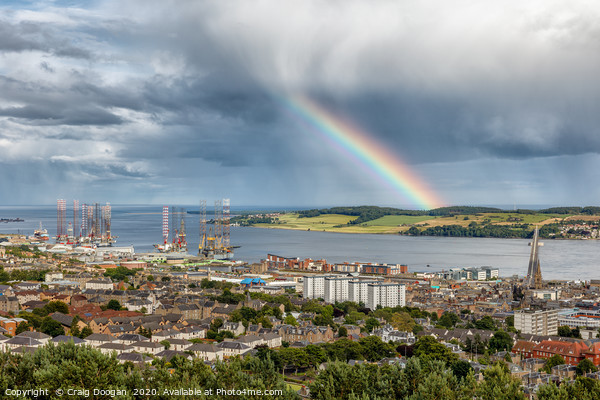 Dundee City Rainbow Picture Board by Craig Doogan
