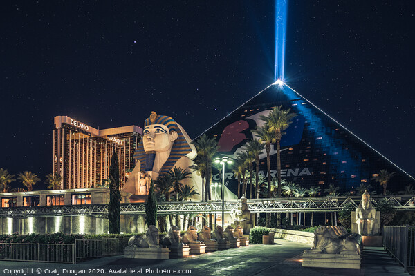 Luxor Las Vegas Picture Board by Craig Doogan