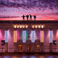 Buy canvas prints of Beatles visit the Caird Hall - Dundee by Craig Doogan