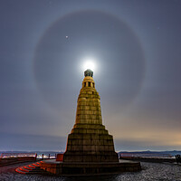 Buy canvas prints of 22 Degree Halo  & Dundee Law Hill by Craig Doogan