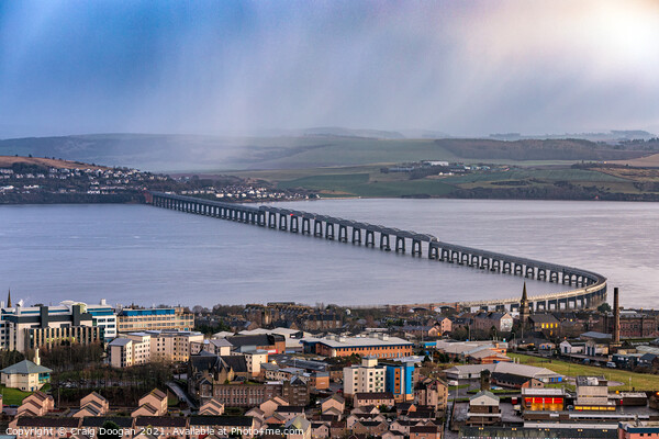 Dundee Tay Rail Bridge Picture Board by Craig Doogan