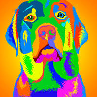 Buy canvas prints of Labrador Art by Craig Doogan