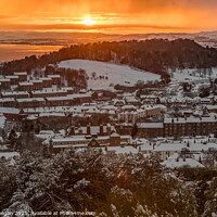 Buy canvas prints of Snowy Dundee Sunset by Craig Doogan