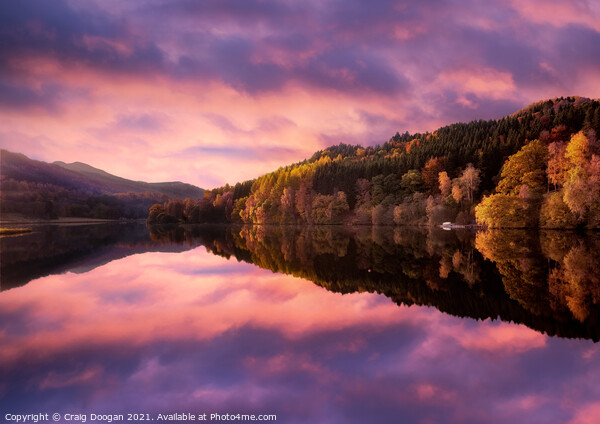 Loch Tummel Sunset Picture Board by Craig Doogan