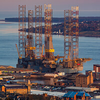 Buy canvas prints of Oil Rigs Dundee by Craig Doogan