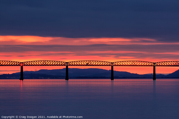 Tay Rail Bridge - Dundee Picture Board by Craig Doogan