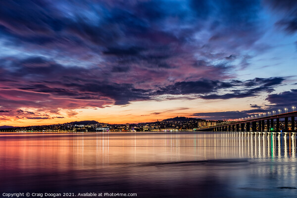 Dundee Sunset Picture Board by Craig Doogan