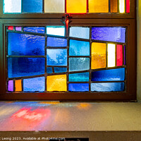 Buy canvas prints of Close up shot of colorful window in a church by Chon Kit Leong