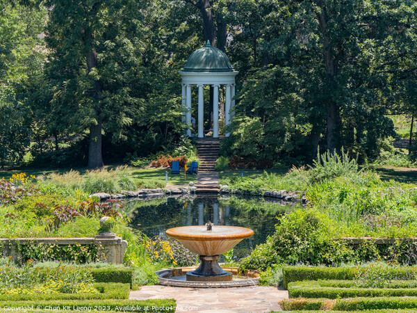 Sunny view of the garden of Philbrook Museum of Art Picture Board by Chon Kit Leong