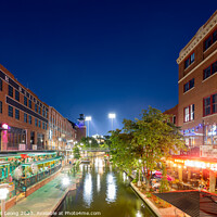 Buy canvas prints of Night view of the Bricktown by Chon Kit Leong