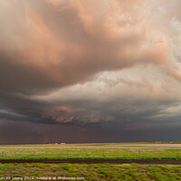 Buy canvas prints of Thunderstorm over the sky in Amarillo country side area by Chon Kit Leong