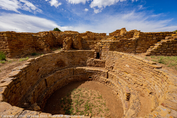 Sunny view of the historical Coyote Village in Mesa Verde Nation Picture Board by Chon Kit Leong