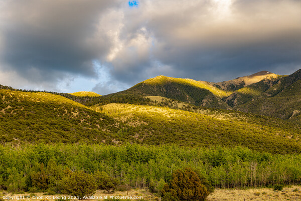 Sunny view of the landscape of Great Sand Dunes National Park an Picture Board by Chon Kit Leong