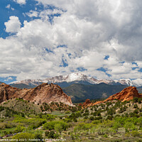 Buy canvas prints of Sunny exterior view of landscape of Garden of the Gods by Chon Kit Leong