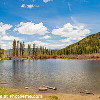 Buy canvas prints of Sunny view of the landscape along Rainbow Lake Trail by Chon Kit Leong