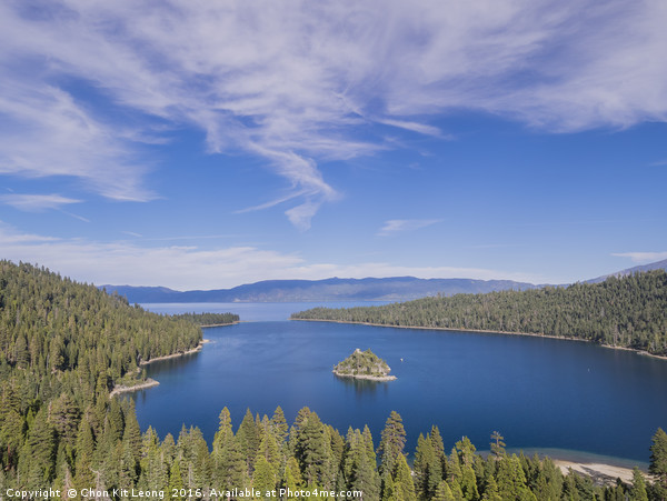 Lake Tahoe, Emerald Bay and Fannette Island Picture Board by Chon Kit Leong