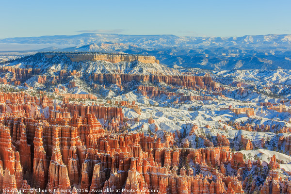 Superb view of Inspiration Point of Bryce Canyon N Picture Board by Chon Kit Leong