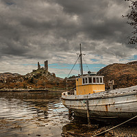 Buy canvas prints of Castle and boat by Pete Biggin