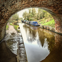 Buy canvas prints of  Winter on the Canal by Peter Walmsley
