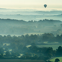 Buy canvas prints of Above the Morning Mist by Peter Walmsley