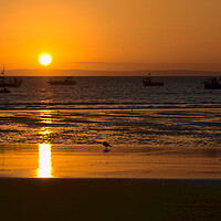 Buy canvas prints of Tenby North Beach Sunrise by Jeremy Hayden