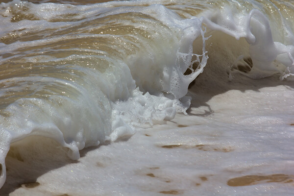 Breaking Wave in the Surf Picture Board by Jeremy Hayden